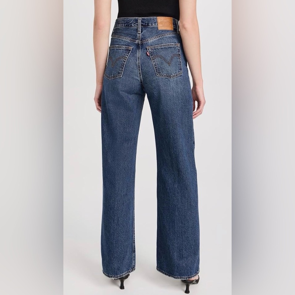 Levi's Dark Blue Flare Rib cage Women's Jeans New!